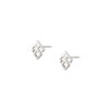 Silver Small Ear Studs "Hands on the Hips"